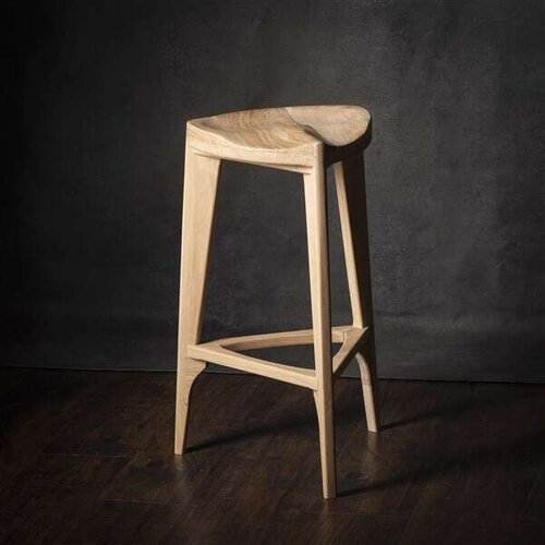 Meda_Furniture Drvena terca polubarska stolica, Hrast Slike
