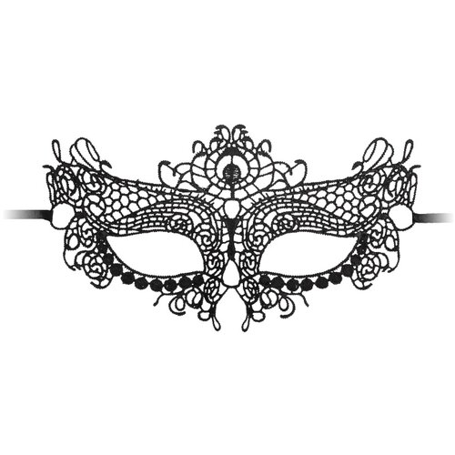 Ouch! Queen Black Lace Mask Black Cene