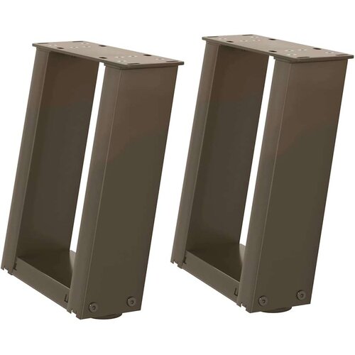  Noge za klub stolić U-oblik 2 kom Prirodni čelik 30 x (30-31) cm Čelik - Prirodna 30 x (30-31) cm 1 Slike