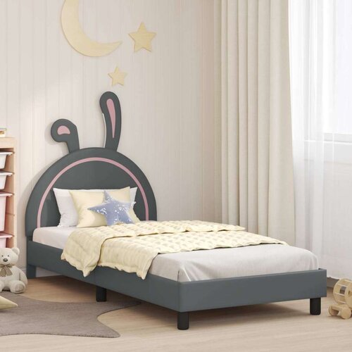  Otroški posteljni okvir z vznožjem Svetlo siva 90 x 190 cm PU, (5000104793) Cene
