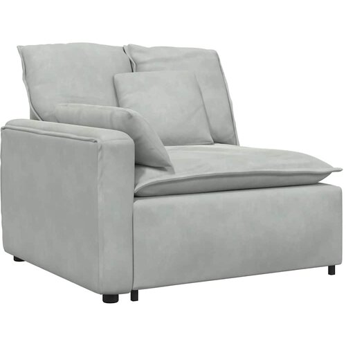  Modularna sofa s jastucima, bar&amp;scaron;unasta, svijetlosiva Slike