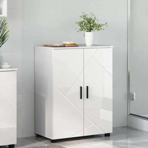 vidaXL Kupaonski ormar s policom Visoko sjajno bijela 60 x 35 x 80 cm Cene