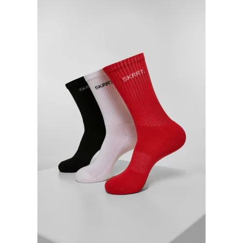 MT Accessoires SKRRT. 3-Pack Socks Red/White/Black