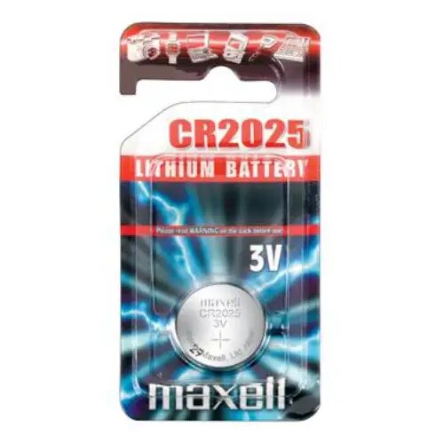 Maxell Maxell: Alkalna litijeva okrogla baterija CR2025 v blister pakiranju Slike