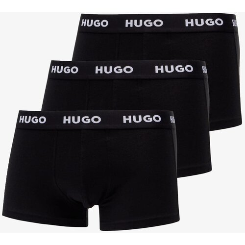 Hugo Boss Logo-Waistband Trunks 3-Pack Black Cene