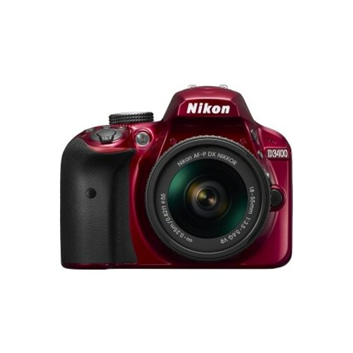 Nikon D3400 sa 18-55mm f/3.5-5.6 G VR AF-P crveni digitalni fotoaparat Slike