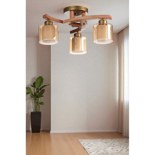 Opviq 9001-5 HoneyWalnutGold Chandelier Slike
