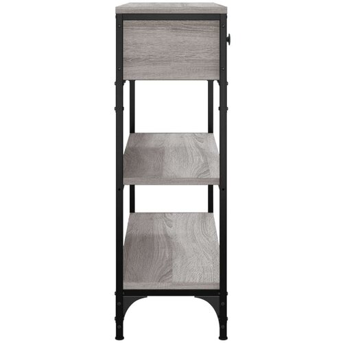  Konzolni stol siva boja hrasta 72 5x25x75 cm konstruirano drvo Slike