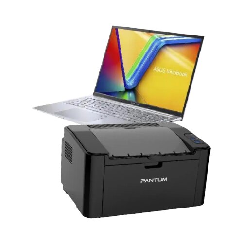 Asus laserski &amp;scaron;tampac pantum P2500W + laptop vivobook X1605VA-MB1531 16 wuxga ips Slike