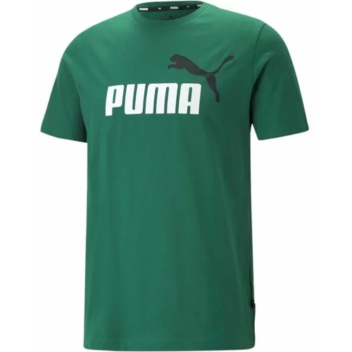 Puma ESS + 2 COL LOGO TEE Muška majica, zelena, veličina