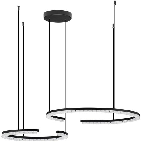 Nova Luce Mat crna LED viseća svjetiljka aluminijska s mogućnosti zatamnjivanja Greamy &ndash; Cijene