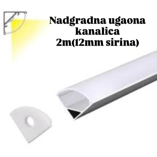  aluminijumska ugaona kanalica sa difuzorom 2m Slike