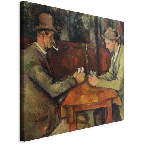  Slika - Paul Cézanne – The Card Players 80x80 Na talijanskom platnu Cene