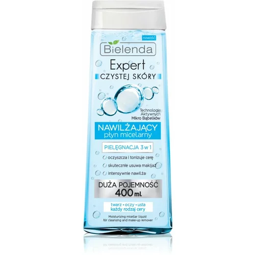 Bielenda Expert Pure Skin Moisturizing micelarna voda za čišćenje 3 u 1 400 ml
