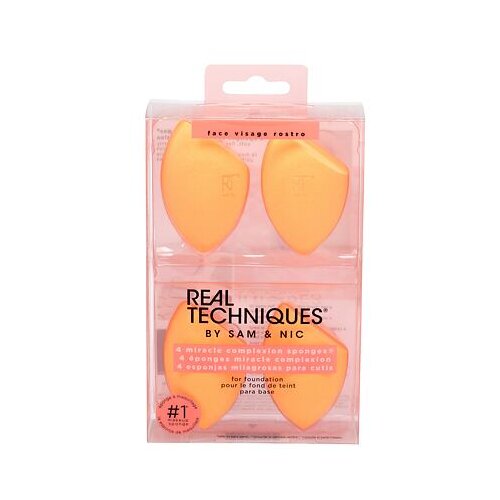 Real Techniques Miracle Complexion Sponge set 2 gobic za nana&amp;scaron;anje ličil 4 ks za ženske Slike