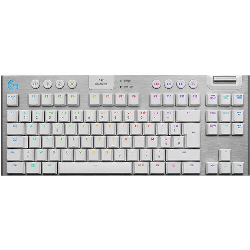 Logitech G915 TKL LIGHTSPEED Wireless Mechanical Gaming Keyboard - WHITE - US INT'L - TACTILE 920-009664 Cene