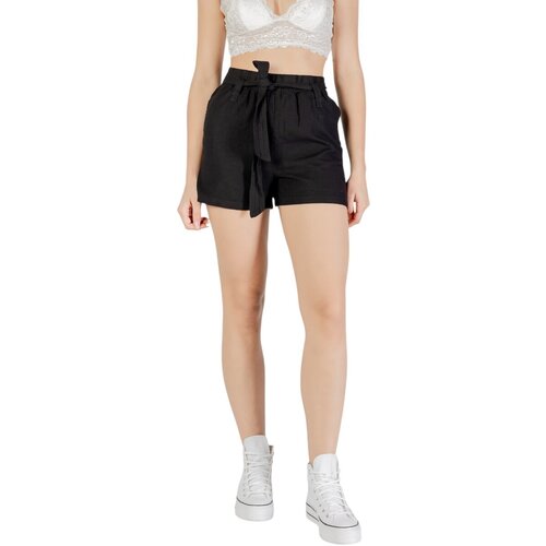 Only Kratke hlače & Bermuda ONLCARO HW LINEN BL BELT SHORTS CC PNT 15338723 Črna Cene