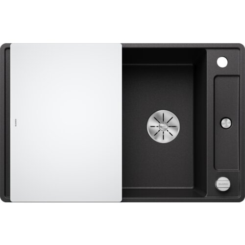 Blanco pomivalno korito AXIA III 45 SF InFino SILGRANIT desko steklo, z daljinskim upravljanjem. - GRAFIT Cene
