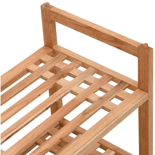 VidaXL Stalak za cipele 69 x 27 x 41 cm od masivnog drva oraha Slike