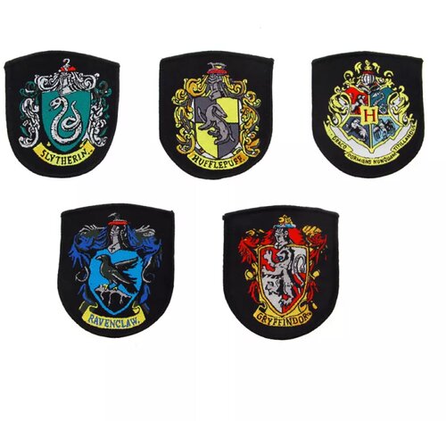 Cinereplicas harry potter - set of 5 house crests/patches Cene