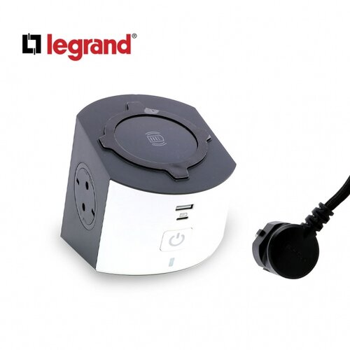 LG 694506 PRODUZNI BLOK SA BEZICNIM PUNJACEM 10W 2X2P+E 1XUSB-A 1XUSB-C INDIKACIJA 2M (BELA/T.SIVA) Cene