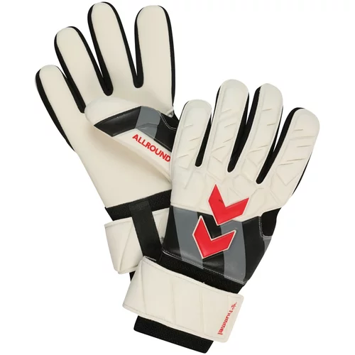 Hummel Sportske rukavice tamo siva / crvena / crna / prljavo bijela