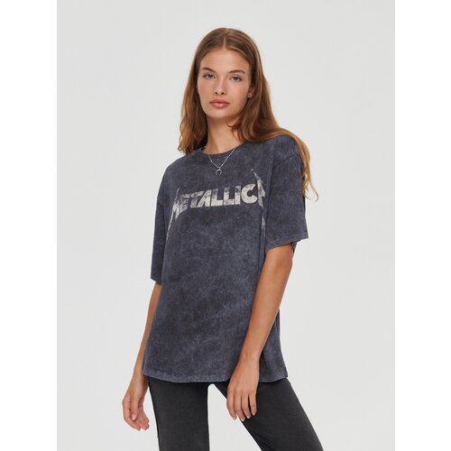 House - Loose fit majica kratkih rukava Metallica - Crna Cijene