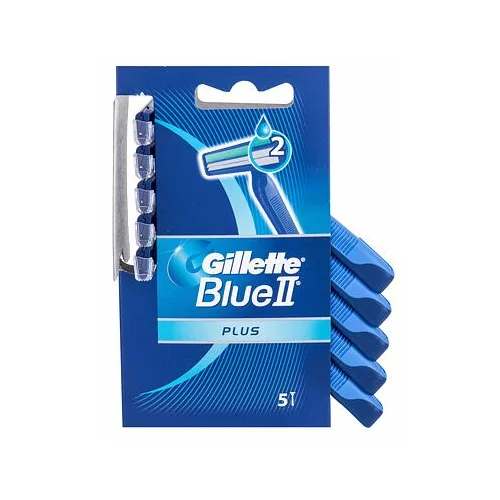 Gillette blue ii plus 5 kosov za britje s trakom 5 ks