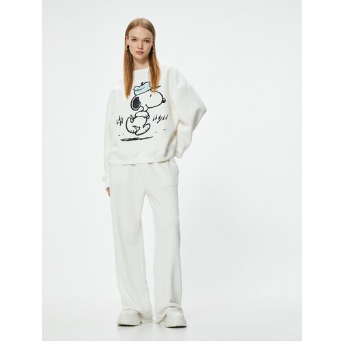 Koton Snoopy Oversize Sweatshirt Licensed Printed Crew Neck Cene