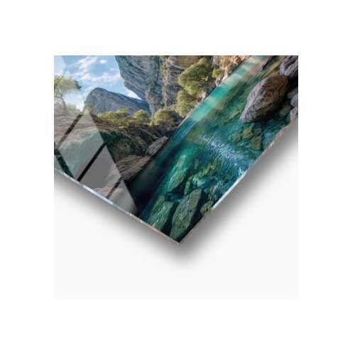 WALLXPERT dekorativna slika od kaljenog stakla secretvalley 30 x 43 Slike