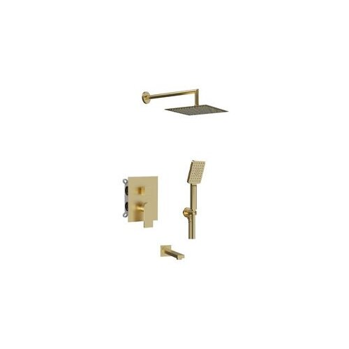 Tuš set podžbukni+izljev Alpha Gold-Brushed 9ALPEC32209 AQG Cijene