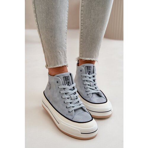 Big Star Insulated women&amp;#039;s sneakers on the eco leather blue Slike