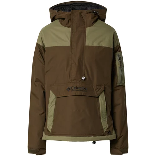 Columbia Outdoor jakna tamno smeđa / zelena
