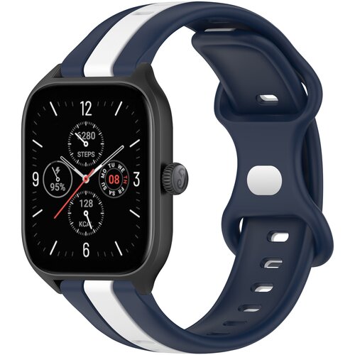 INF dvo-barvni dizajn pa&scaron;čka za uro blue + white 22 mm, (21733925) Cene