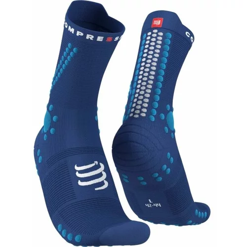 Compressport PRO RACING SOCKS v4.0 TRAIL Čarape za trčanje, plava, veličina