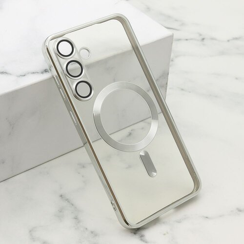  Maska CAMERA PROTECT MAGSAFE za Samsung S936B Galaxy S25 Plus 5G/ srebrna Slike