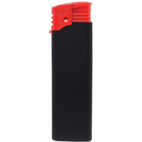  Upaljač elektronski gumirani mat atomic f2 rubber trober 3670301 crno/crveni Slike