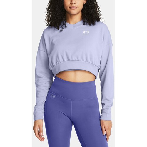 Under Armour Sweatshirt UA Rival Terry OS Crop Crw-PPL - Women Cijene