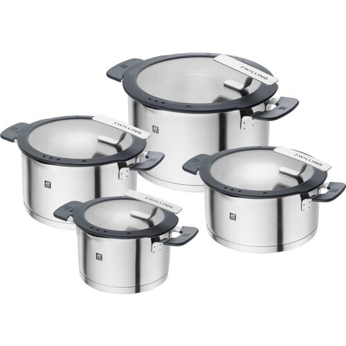 Zwilling SIMPLIFY 66870-004-0 Pots set Stainless steel 4 pcs. Silver Black Cijene