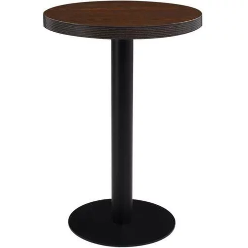  Bistro miza temno rjava 60 cm mediapan