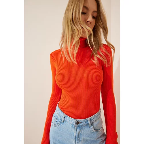 Happiness İstanbul Sweater - Orange - Regular fit