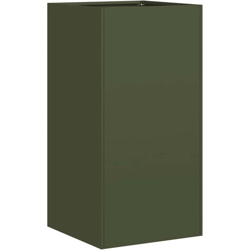 Maison Chic Cvetlični Lonec - Cvetlično korito Olive Green 40x40x80 cm Hladno valjano jeklo, (21790365) Cene