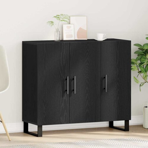  Kreveta Crni hrast 90 x 34 x 80 cm Konstruirano drvo Cene