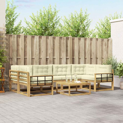  Set vanjskih sofa 5 kom. Bijela i krem Cijene