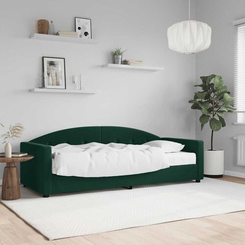  Dnevni krevet s madracem tamnozeleni 80 x 200 cm baršunasti Cene
