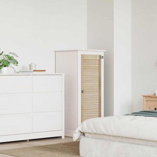 VidaXL Vrata omare Naravna 140.5 x 2.1 x 49.5 cm Trdna borovina Slike