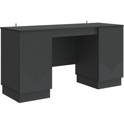  Stol Crna 142,5 x 50 x 75 cm Konstruirano drvo Slike