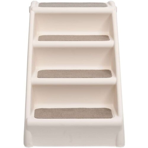 VidaXL Zložljive stopnice za pse krem 62x40x49,5 cm Slike