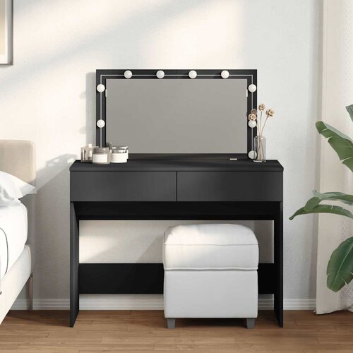  Toaletni stolić s LED svjetlima crni 100x40x120 cm Cene