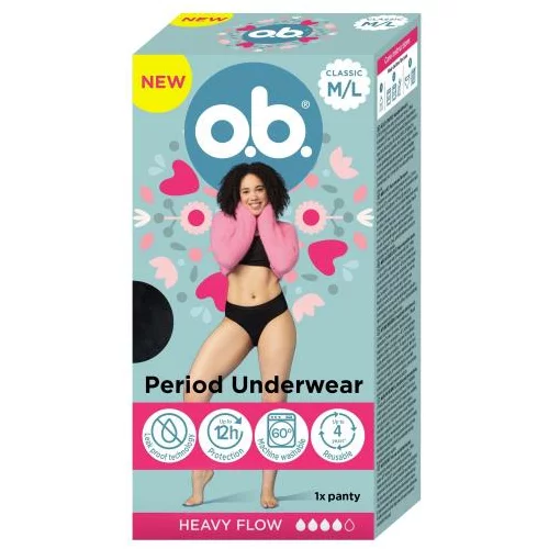 o.b. Period Underwear M/L menstrualne hlačke 1 kos za ženske